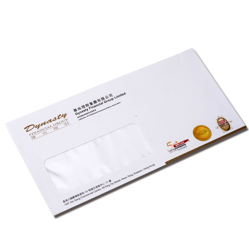 雙膠紙開(kāi)窗信封印刷定做廠家